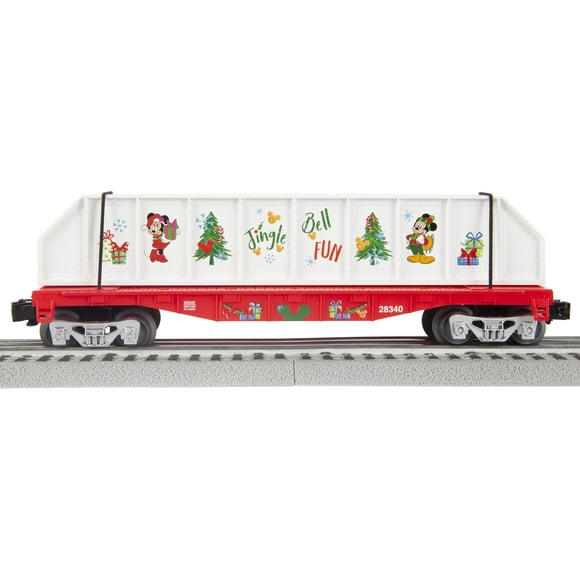 Lionel Mickey & Friends Voiture Plate de Noël avec Gaines, O Gauge