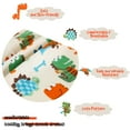 thumbnail image 6 of PiccoCasa 3 Piece Kids Duvet Cover Bedding Set Dinosaur Pattern Full, Multicolor, 6 of 6