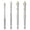 Silver 6 8 10 12mm, variant on 2/3/4/5Pcs Eccentric Twist Drill Bit High Hardness Skewed Head Drill Bits for Concrete/Glass/Brick/Plastic