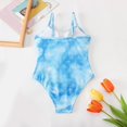 thumbnail image 6 of Uuszgmr Summer Girls 1 Piece Swimsuit Daisy Prints Colorful Round Neck Sleeveless Beach Sport Surf Beach Wearblue,Size8-, 6 of 6