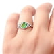 thumbnail image 4 of Anillo de estado de ánimo con cambio de color de piedra lunar de simulación redonda, anillo de piedra preciosa con cambio de color de piedra de temperatura con sentido creativo de moda, anillo de tem, 4 of 5