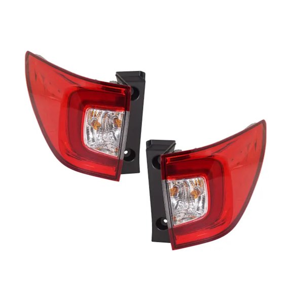 KarParts360 For Honda Pilot 2016-2022 Tail Light Assembly Driver and Passenger Side | Pair | Outer | LED | Clear and Red Lens | Replacement For HO2804120, HO2805120 | 33550TG7A11, 33500TG7A11