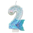 thumbnail image 1 of Birthday Number Candles For Cake Blue Number Candle Fun Glitter Cake Topper Birthday Decorations Cupcake Topper For PartySupplies, 1 of 4