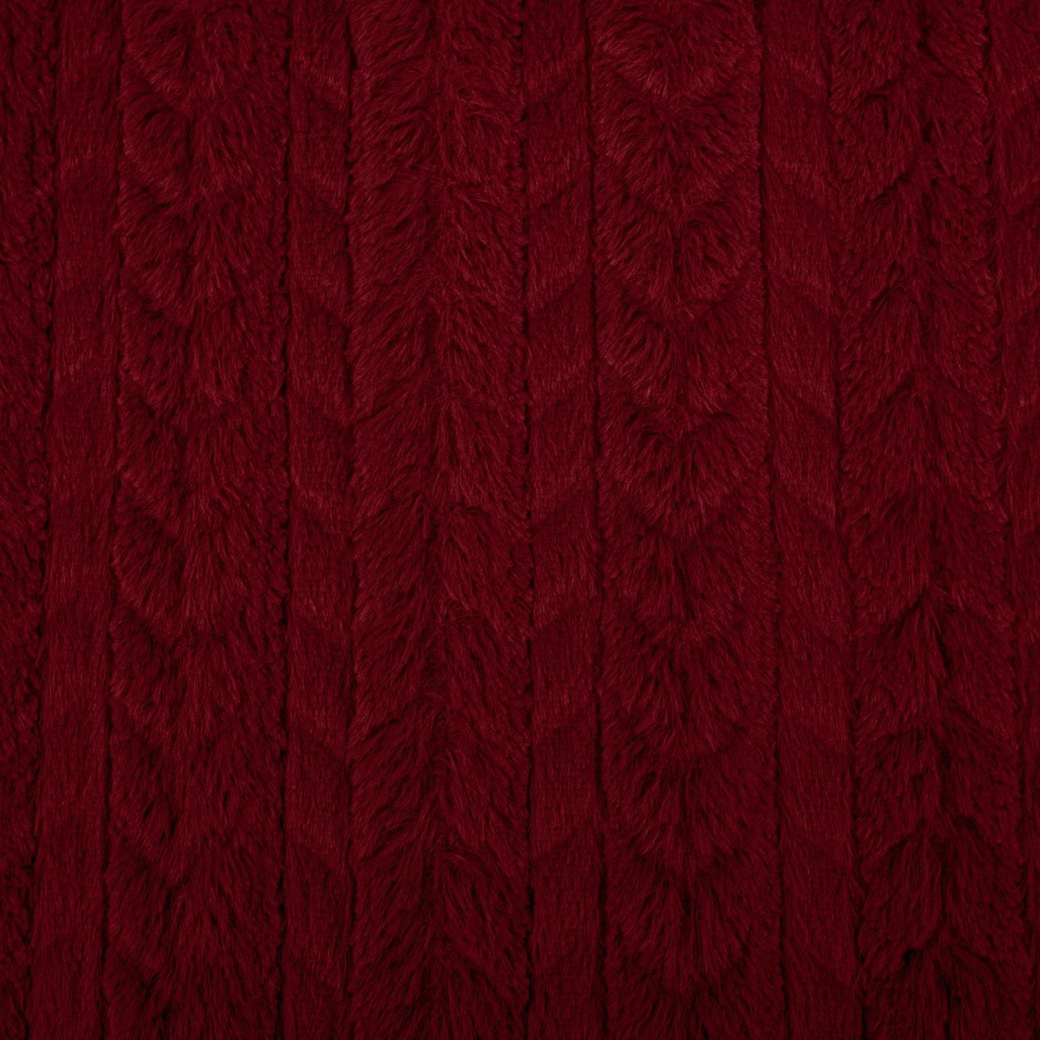 Faux Fur Throw Merlot