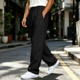 thumbnail image 5 of Inleife Mens Pants Sweatpants Stretch Men's Casual Sport Pocket Solid Color Elastic Waist Jogger Pants, 5 of 6