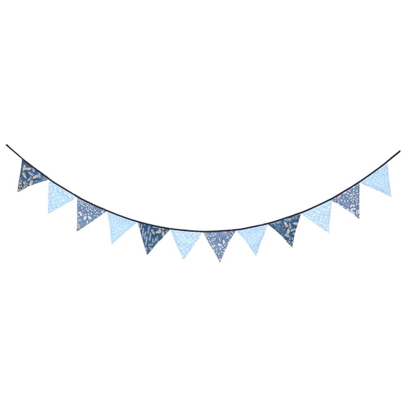 Decorative Cotton Triangle Pennant Banner Flags, Hanging Ornaments for Parties, Events, and Home Decor