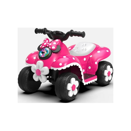 6V Minnie Mouse Quad, Battery Powered Ride-on, Ages 3 