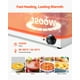 thumbnail image 2 of Calentador de alimentos comercial de 4 sartenes VEVOR, mesa de vapor electrica de 15,9 cuartos de galón, 1200 W, encimera profesional de acero inoxidable, para bufe, baño María, 2 of 9