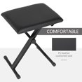 thumbnail image 4 of HOMCOM Adjustable Piano Bench, X-Style Folding Piano Stool, 4 of 10