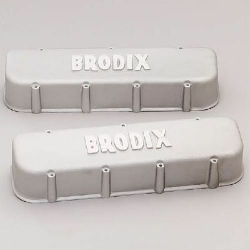 Brodix VC200 Cast Aluminum Tall Valve Covers, For Chevy ...