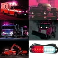thumbnail image 3 of LINLIN LED Car Strobe Lights, 10 LEDEmergency Strobe LightsU niversal Surface Mount White /Red Emergency Warning Hazard Flashing Strobe Light Bar for Off Road Vehicle, ATVs, Truck, 3 of 9