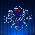 thumbnail image 4 of Glowneon Barber Shop Neon Sign, Hair Salon Acrylic Sign, Barber Sign, 4 of 4