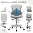 thumbnail image 3 of Silla de escritorio MINPINSER ergonómica para estudio, altura ajustable, color gris, 3 of 7