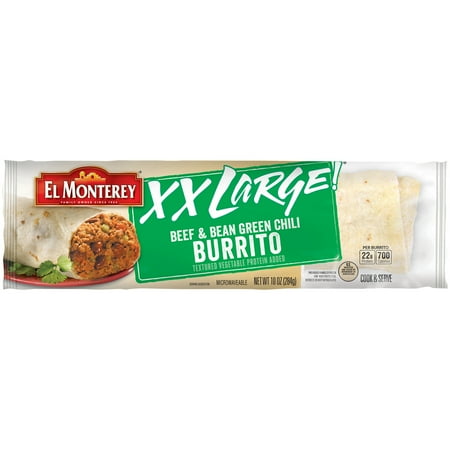 El Monterey® XXLarge! Beef & Bean Green Chili Burrito 10oz