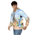 thumbnail image 4 of Lsque Bluey for Mens Full-zip Hoodie, Zip-up Pullover Hooded Sweatshirt, Kangaroo Pocket Hoodie Ideal for Daily Wear, Travel, and Home-Small, 4 of 8