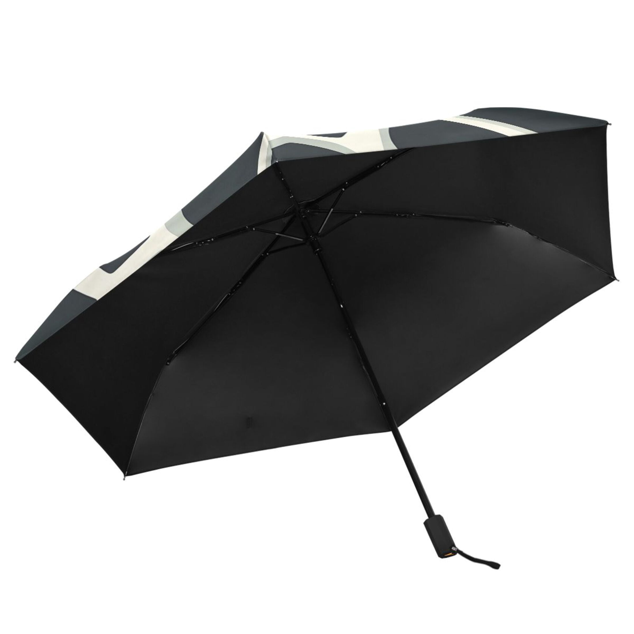 ALAZA Cow Print UPF 50+ Compact Folding Umbrella for Rain Travel Umbrella Packable