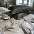 thumbnail image 4 of NTBAY Organic Cotton Standard Pillow Shams Set of 2, Soft and Silky, 20" x 26", Dark Gray, 4 of 5
