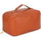 thumbnail image 1 of Bolso cosmético de viaje portátil Bolso cosmético de cuero suave de PU grande JM  JM, 1 of 5