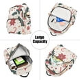 thumbnail image 5 of FORMRS Mini Backpack Purse for Women Quilted Travel Daypack Casual Shoulder Bag, Beige Christmas Candy Canes, 5 of 7