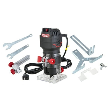 Hyper Tough 2.5 Amps 1/4 inch Trim Router, Light-Duty Woodworking Router Type