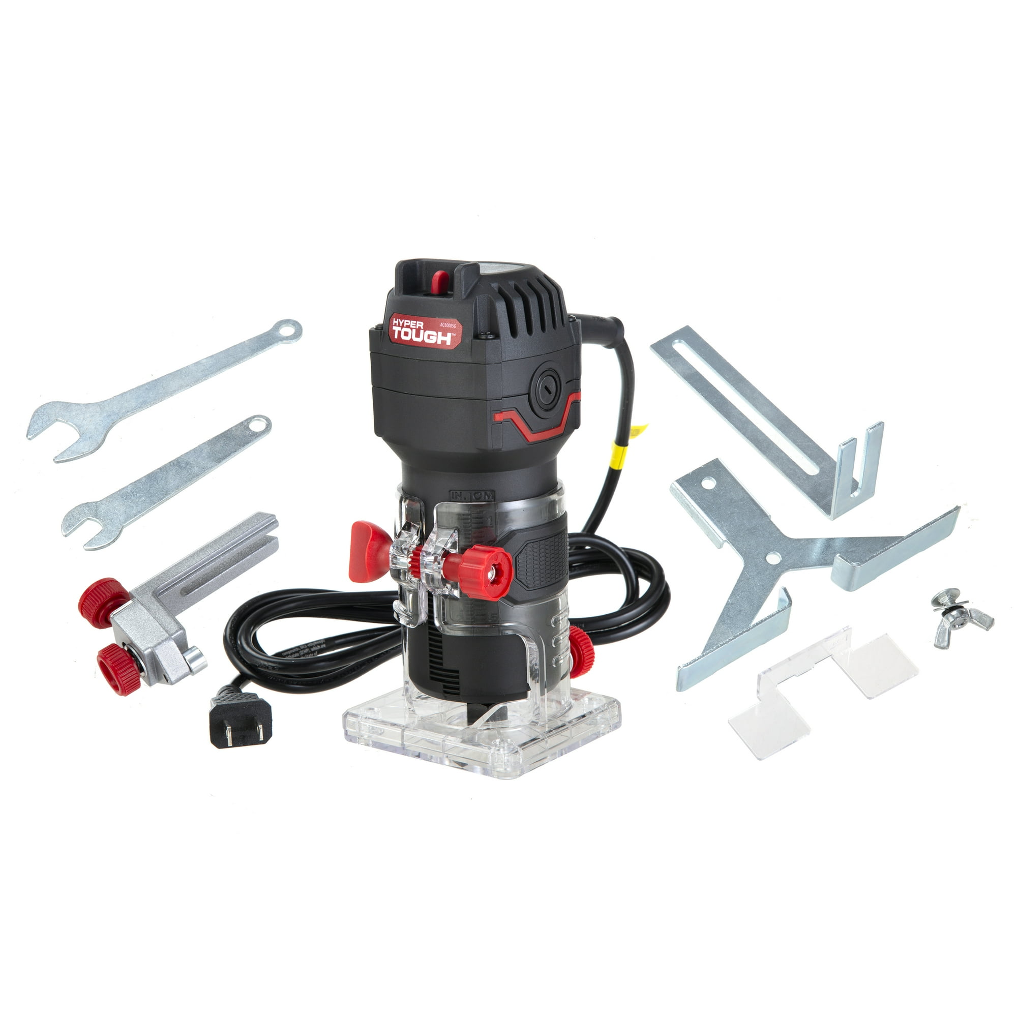 Hyper Tough 2.5 Amp 1/4 Inch Light-Duty Woodworking Trim Router