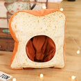 thumbnail image 3 of Descuento Lindo gorro de felpa Divertido novedad Animal de peluche Sombrero de fruta Máscara Gorra Accesorios para fotos Vestir Sombrero Cosplay Disfraz de fiesta de Halloween Sombrero (Pan) JAMW Sencillez, 3 of 5