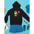 thumbnail image 3 of Tiger With A Net Hoodie Juniors -Image by Shutterstock,  Small, 3 of 4