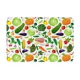 thumbnail image 2 of Front Door Mat Indoor Outdoor Outside Entrance - 16*24in Washable Vegetables2 Thin Bathroom Rugs Fit Under Door, Bath Rugs for Bathroom, Kitchen Rugs Mats for Floor, 2 of 6