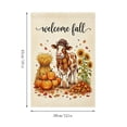 thumbnail image 3 of Welcome Fall Garden Flag, 12x18 Inch Maple Leaf Yard Banner, Autumn Pumpkin Sunflower Yard Flags for Thanksgiving Rustic Seasonal Outside Outdoor Decoration, 3 of 7