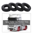 thumbnail image 3 of 4Pack Rubber Tires Set 1/14 RC on-Road Touring Replacement Parts, 3 of 8