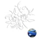 thumbnail image 2 of sweethay Etiqueta engomada del patrón de flores Vivid Car-Window Paster Modificación única Paster Etiqueta engomada universal del vehículo Vehículos, repuestos y accesorios Mis No.1, 2 of 6