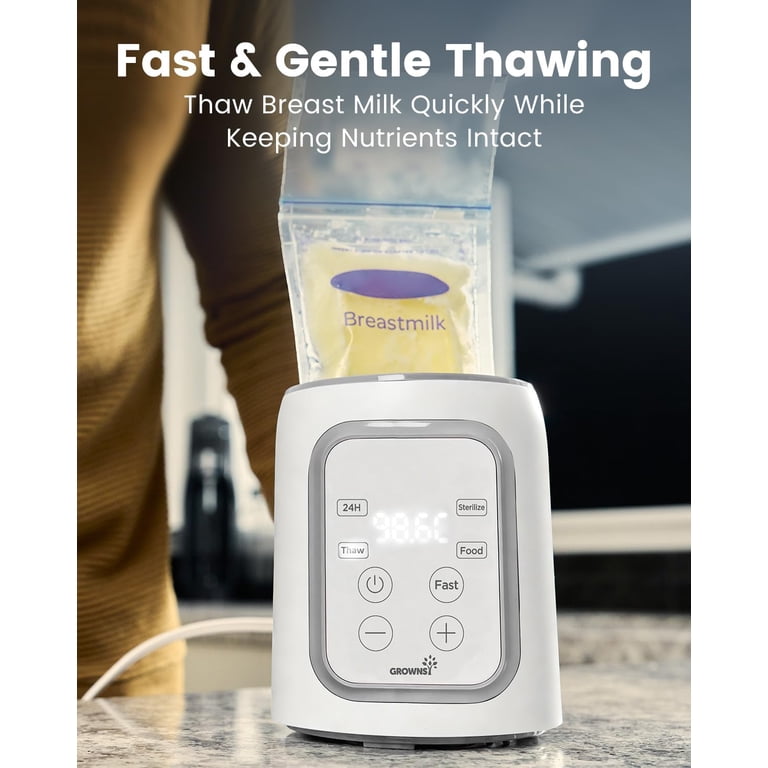 Grownsy 10-in-1 Baby Bottle Warmer, Fast 3-Min photo 7