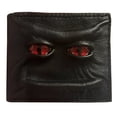 thumbnail image 1 of Devil Eye Wallet ojos Cartera cuero con cara contrabando - Necronomicon () Púrpura Rojo, 1 of 9