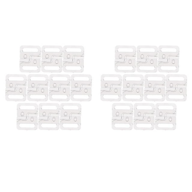 2x 10pcs Ganchos de Broche para Cinturón Y Bikini, Lencería de Plástico, , Correa, Deslizadores, Ganchos de Ajuste, Clips para Corsé, Liga Hugo Sujetadores de clip de bikini sujetadores