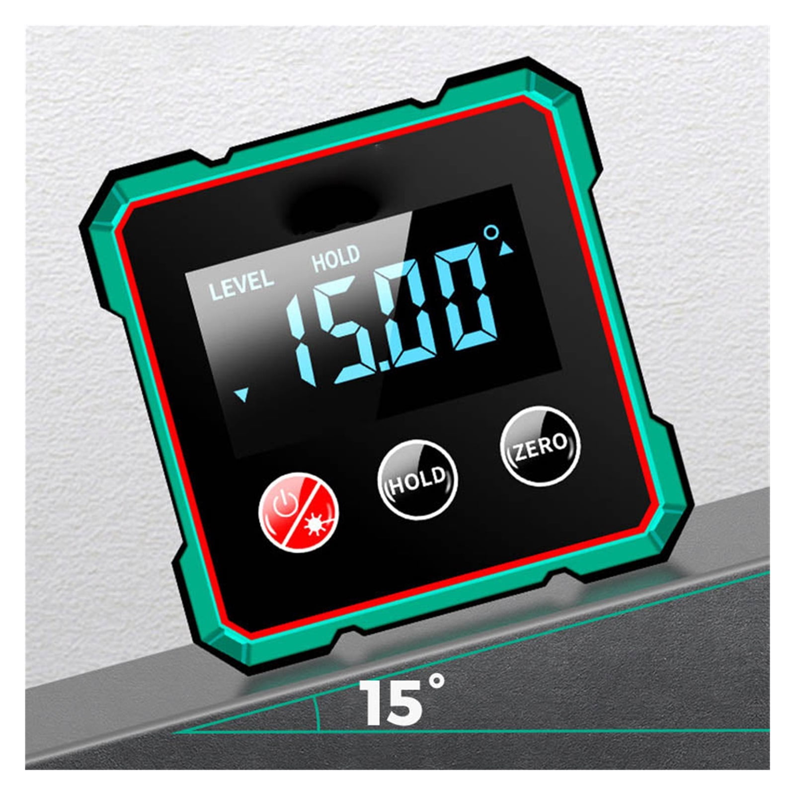 Magnetic Digital Angle Finder with Electronic Laser Gauge Ruler 360° LCD Electronic Protractor ,Water-Proof & Dust Resistant