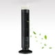 thumbnail image 3 of Ventilador de torre, ventilador sin aspas, acondicionador vertical: ventilador de torre LED negro con luz, diseño de torre miniatura, 3 of 7