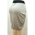thumbnail image 4 of Rachel Roy Elastic Waist Draped Modal Skirt Grey Women's Large, 4 of 4