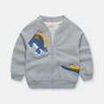 thumbnail image 4 of Vedolay Coats for Boys Windproof Warm Winter Coats with Cute Printed Grey,140, 4 of 4