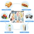 thumbnail image 5 of Dailycode Reusable Ziploc Bags Leakproof Sandwich Snack Freezer Bags Sea Corals and Seaweed 3 pack, 5 of 7
