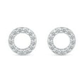 thumbnail image 2 of 1/4 CTW Real Diamond Stud Earrings set in 925 Sterling Silver, 2 of 6