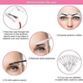 thumbnail image 3 of Plantillas para cejas, 12 estilos, plantilla de kit moldeador de cejas reutilizable con correa para la cabeza y maquinilla de afeitar para cejas para mujeres, 3 of 5