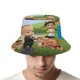 thumbnail image 4 of Bebé Jefazo 3 Sombrero bucket para adultos, gorra de protección solar, sombrero de pescador plegable para viajes al aire libre, pesca y actividades de verano, 4 of 6