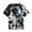 Grey, variant on Men's Tie Dye Short Sleeve Round Neck Graphic Casual Tee Shirt Tops for Everyday Wear Orange,4X-Large