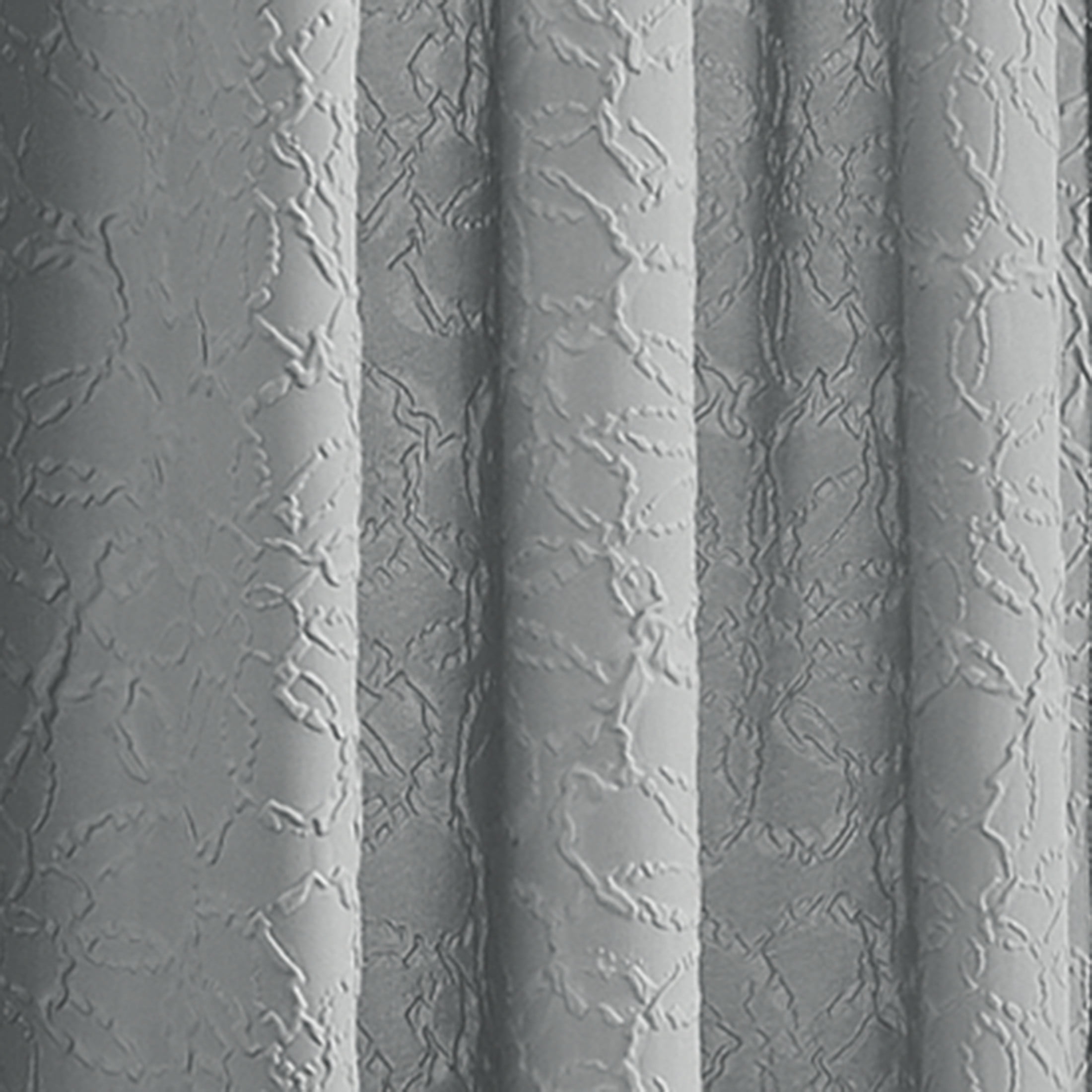 (2 pack) Mainstays Microsculpt Floral Rod Pocket Curtain Panels, Set of 2, Grey Flannel, 37" W x 84" L
