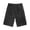 Black-2729, variant on Children's Denim Shorts,Ribbed Elastic WaistBand with Strings Summer Jeans Half Pants, Light Blue, 6-7 Years