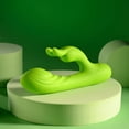 thumbnail image 2 of Evolved Brat Bunny Rechargeable Silicone Rabbit Vibrator, Green, 2 of 10
