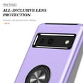 thumbnail image 3 of Casetego for Google Pixel 8 Case,Military Grade Rugged Armor Shockproof Heavy Duty Protective Cover for Magnetic Ring Kickstand Phone Case,Purple, 3 of 6