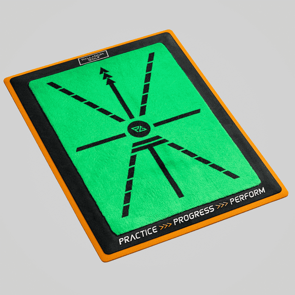 Palladium Golf ProPath Golf Swing Path Trainer Pad, Velvet Surface, Non-Slip Rubber Base, 17 x 13 in