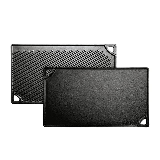 Parrilla Plancha Reversible Lodge Negro Ideal para Asador