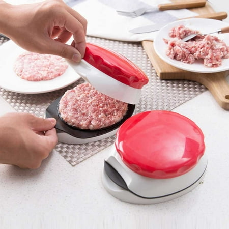 

CHMORA 1 pc Hamburger Meat Press Round Plastic Manual Cutlets Press for Restauran